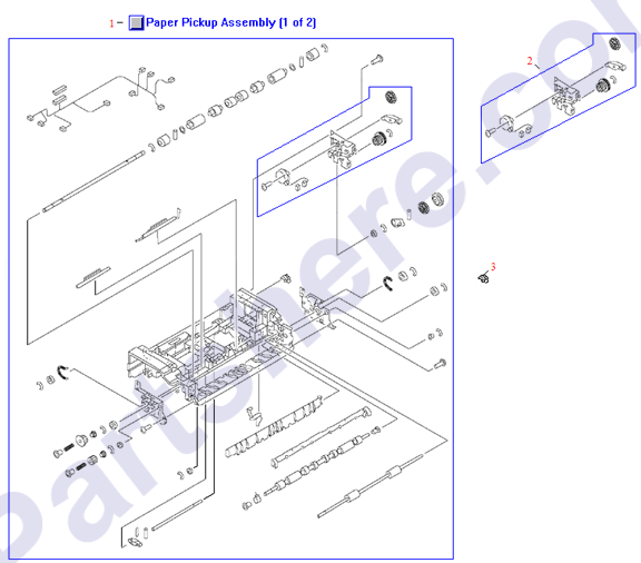 HP parts picture diagram for RG5-6665-000CN, RG5-6665-040CN